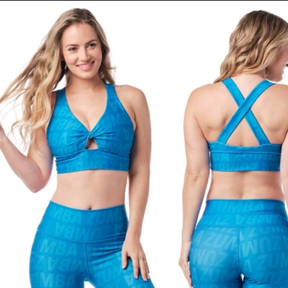 Zumba bra blue size M